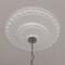 Ekena Millwork Lyon Ceiling Medallion (Fits Canopies up to 3 5/8"), 23 1/2"OD x 3 1/4"P, Primed White CM23LY - alternate 7